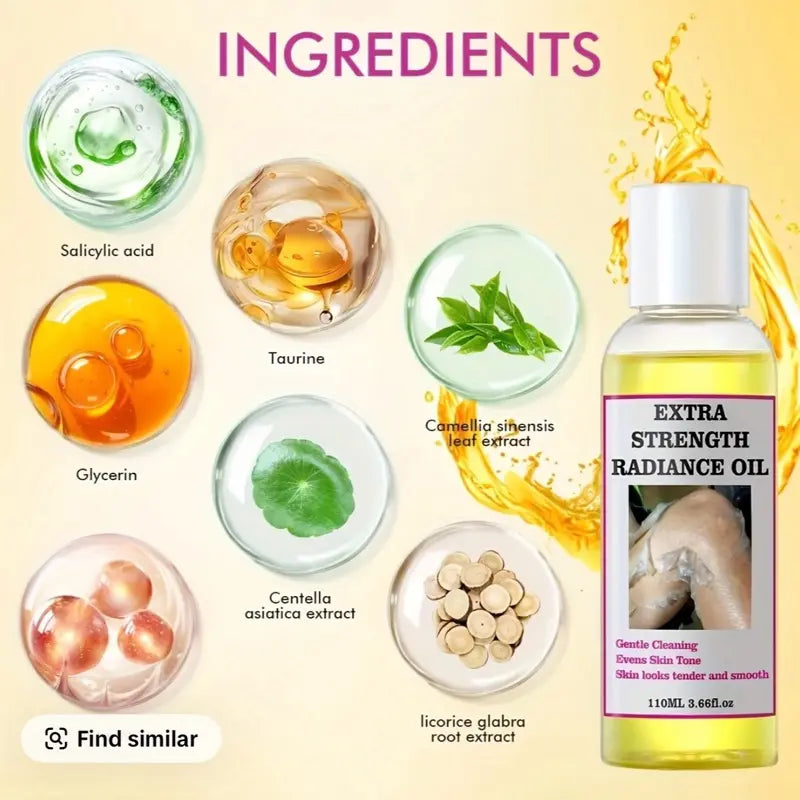 Yellow Even Skin Oil, Contains Salicylic Acid and Sodium Salicylate, Strongly Smooth and Firming, Suitable for Darker Skin Tones, Suitable for All Skin Types